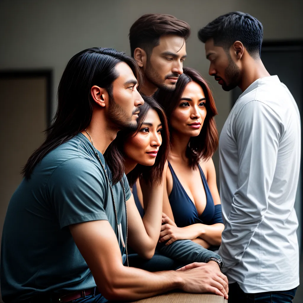 Fotos conversa casal escuta faces