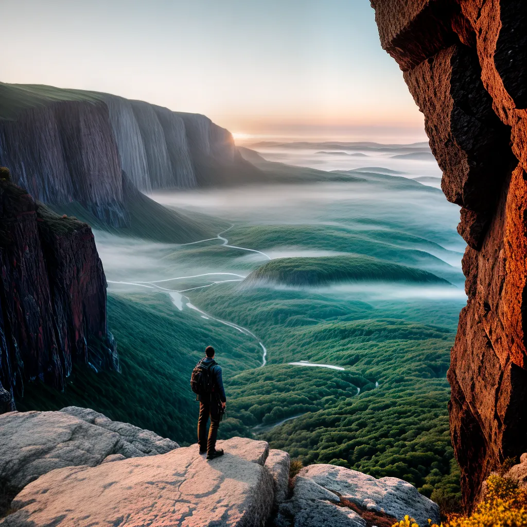 Como ter Fé em tempos difíceis. 7 Fotos coragem paisagem abismo forca
