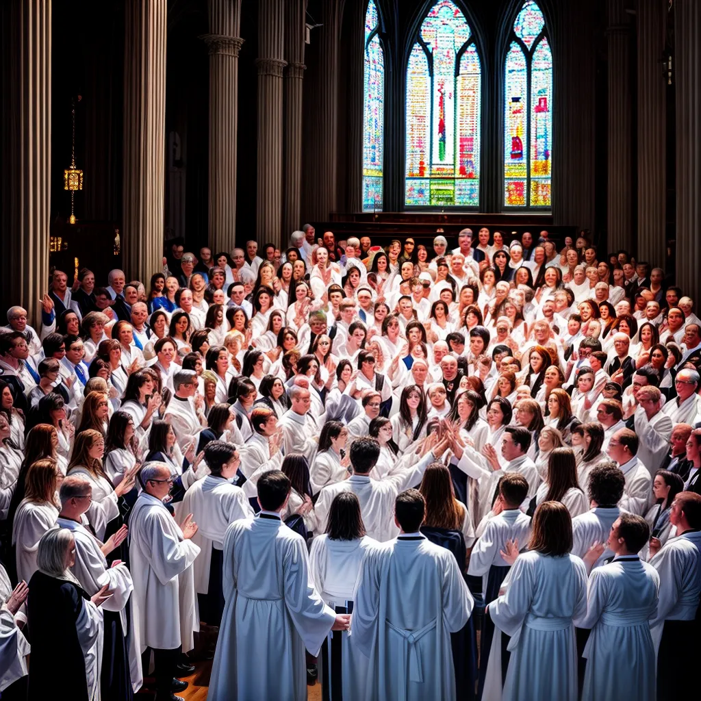 Por que os cânticos são essenciais na adoração cristã 8 Fotos coral adoracao sol vitral fe