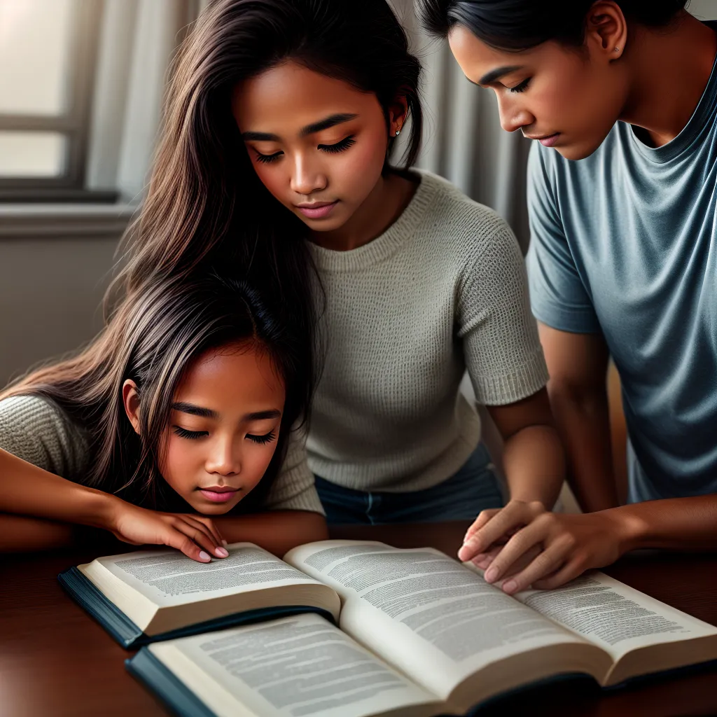 Fotos crianca leitura biblia ensinamento espiritual