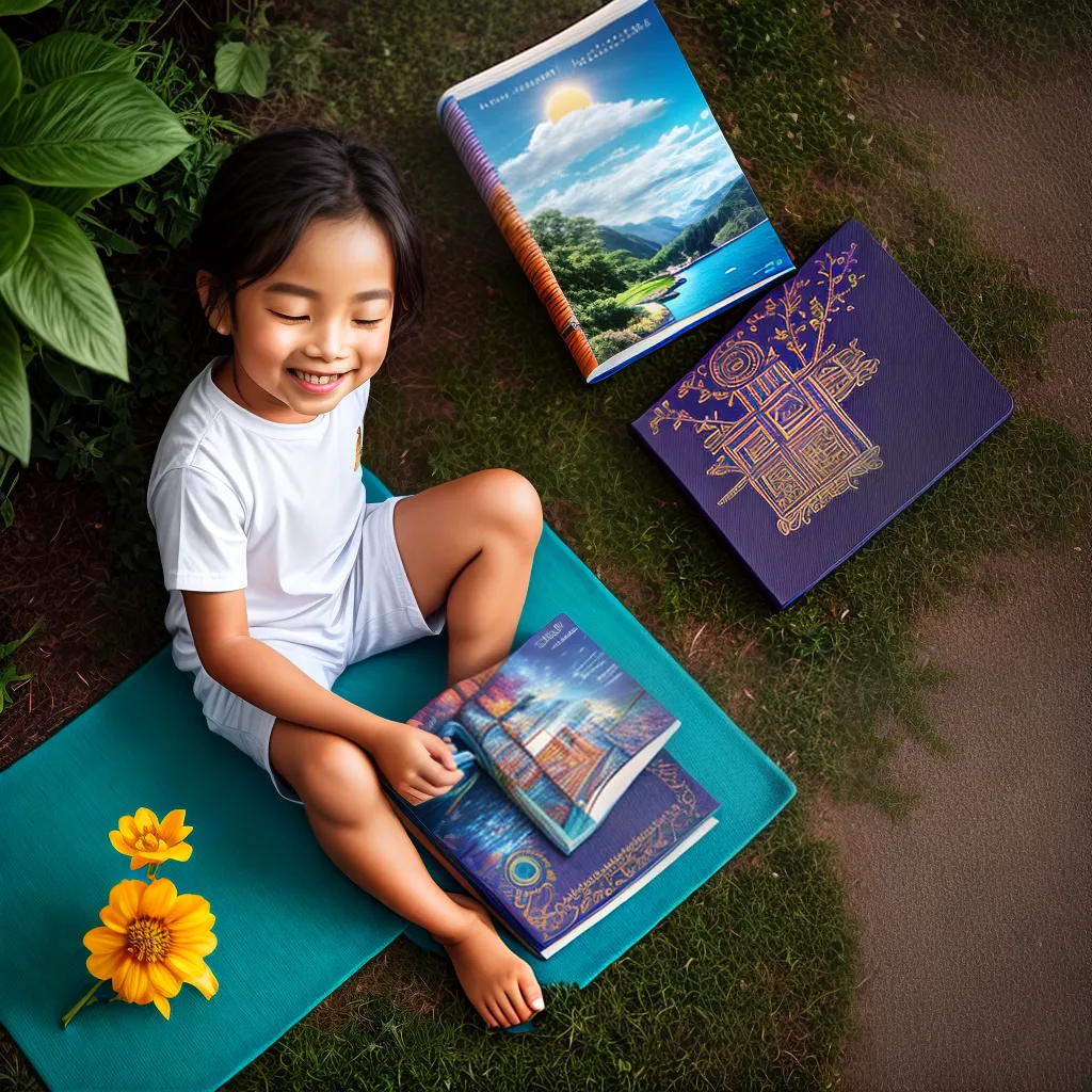 Aprendizado Divertido: Como Ensinar Espiritualidade às Crianças 8 Fotos crianca mat colorido espiritualidade livro natureza