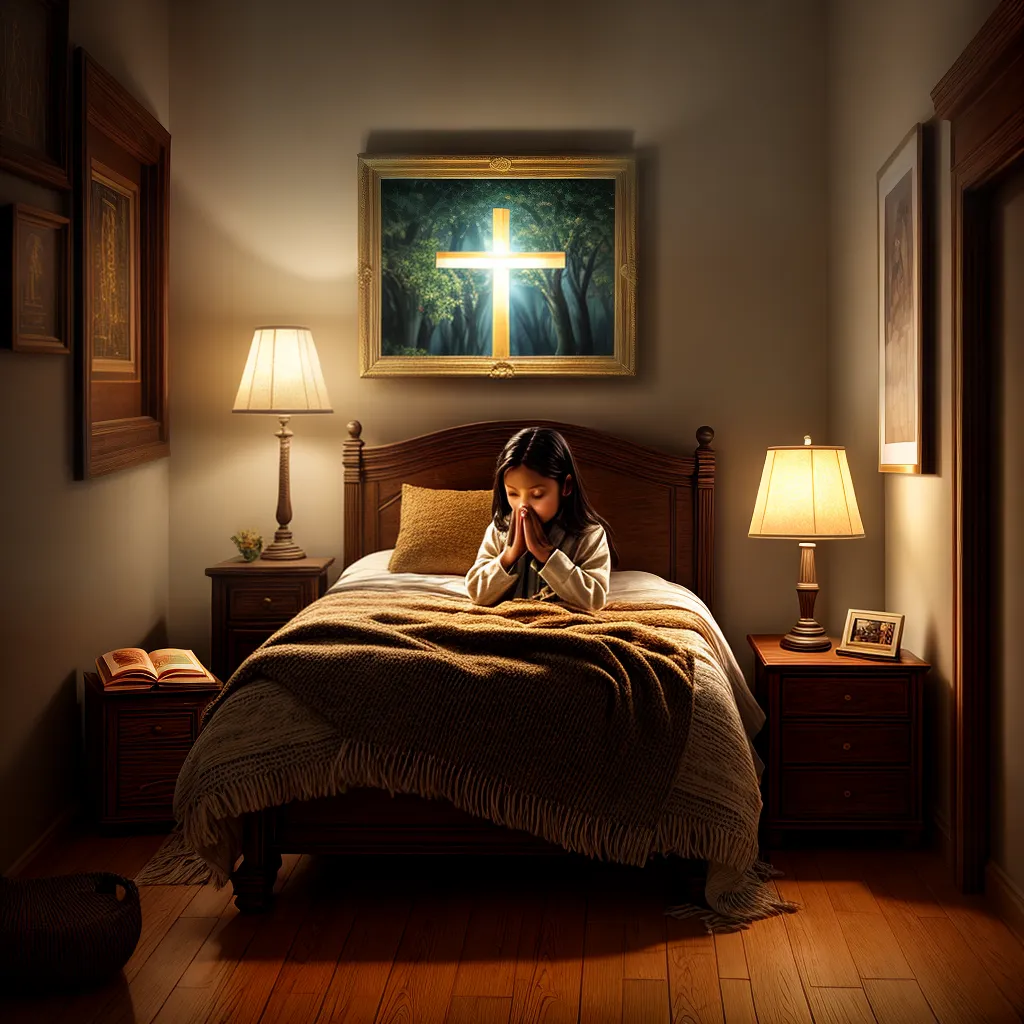 A importância da Devoção na Educação Cristã Infantil. 7 Fotos crianca orando biblia luz quarto fe