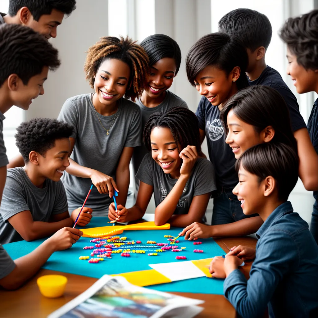 Fotos criancas artesanato professor jogo alegria