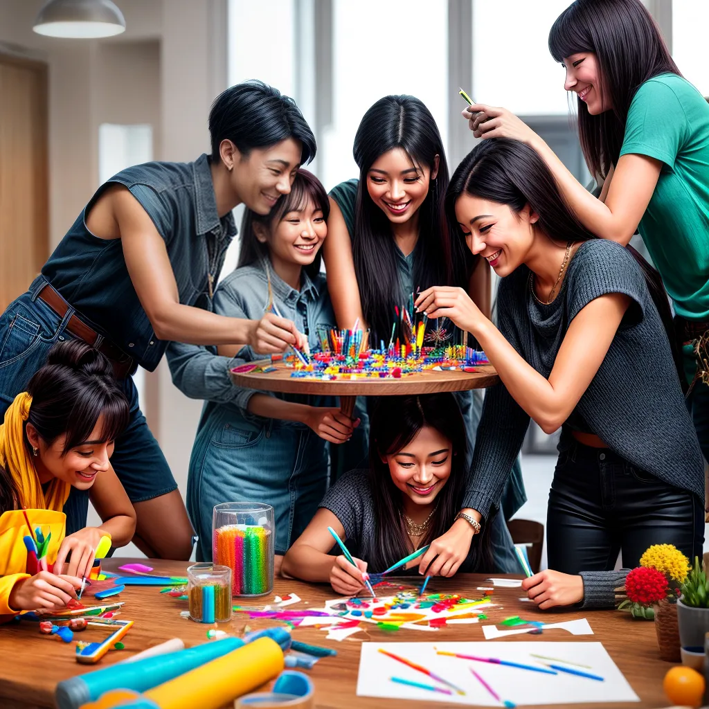 Fotos criancas atividades criativas fe