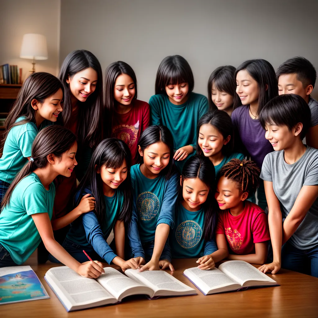 Fotos criancas biblia sorrisos posteres