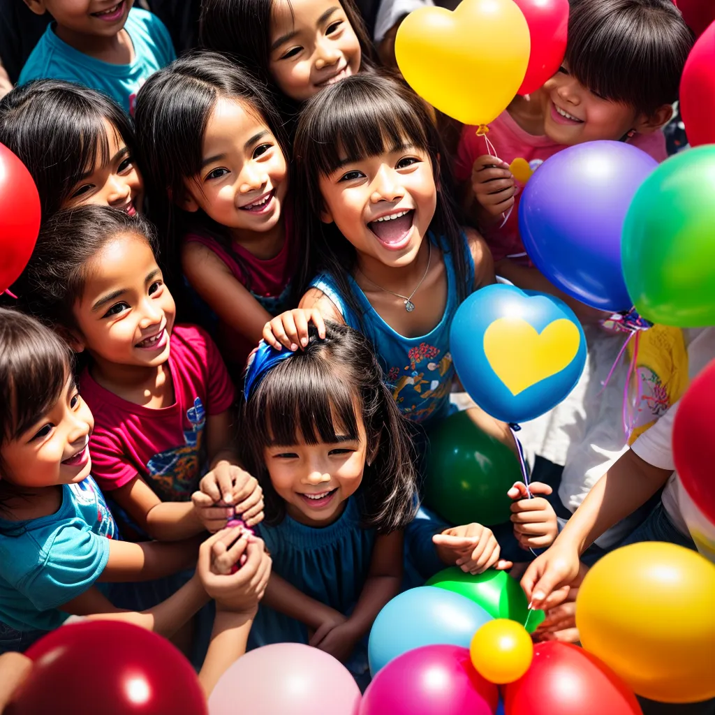 Fotos criancas circulo balao ministerio infantil