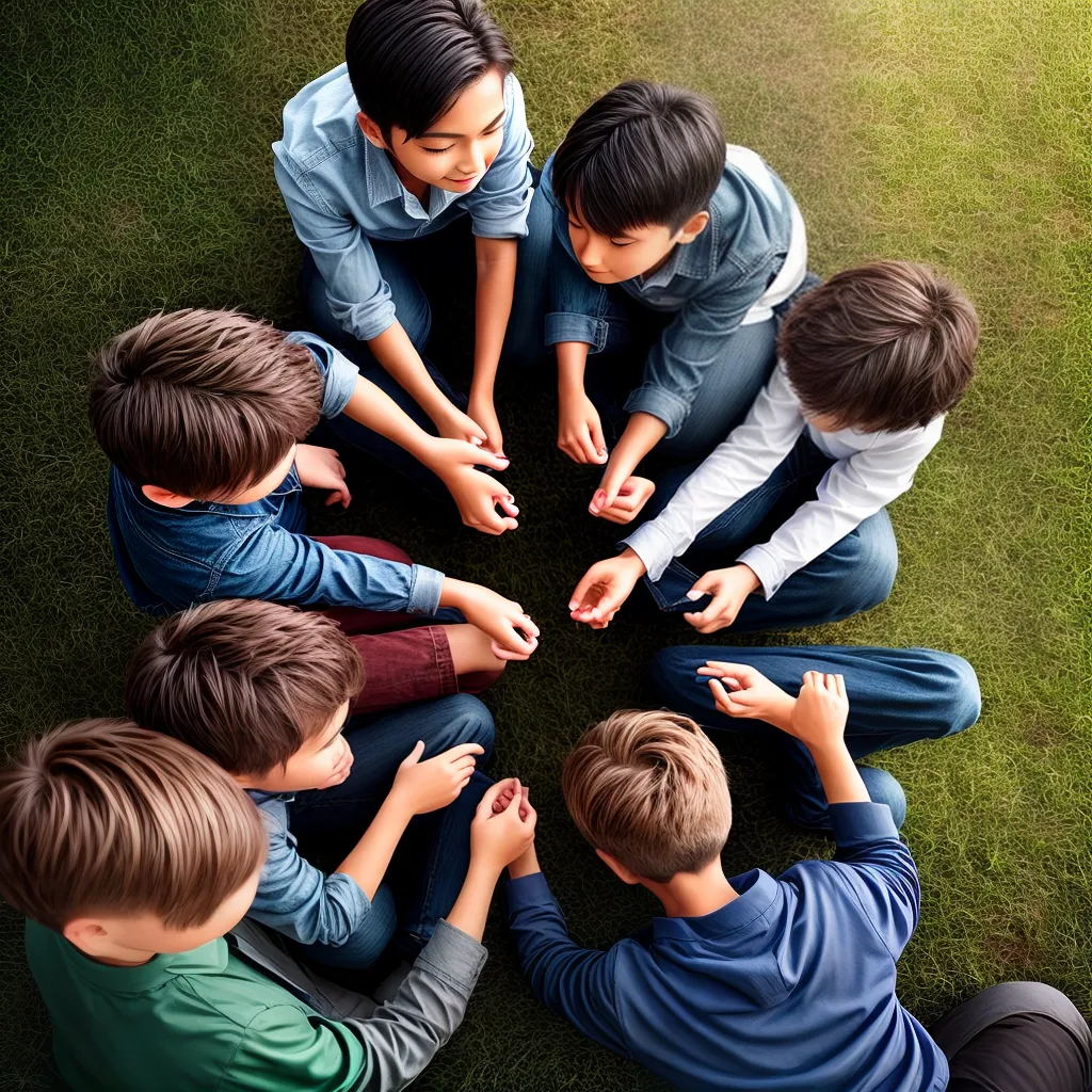 Fotos criancas circulo biblia professor discussao