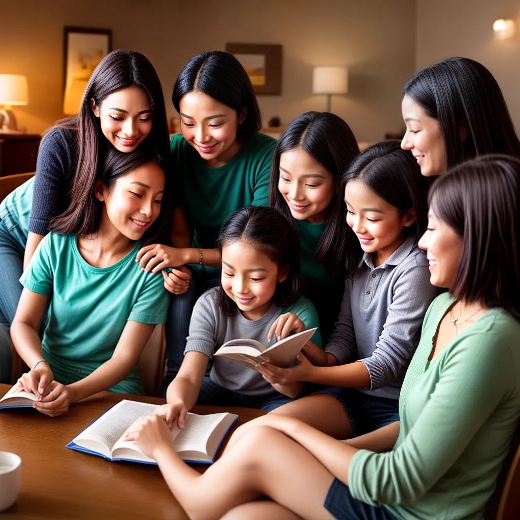 Aprendizado Divertido: Como Ensinar Espiritualidade às Crianças 9 Fotos criancas circulo leitura espiritual