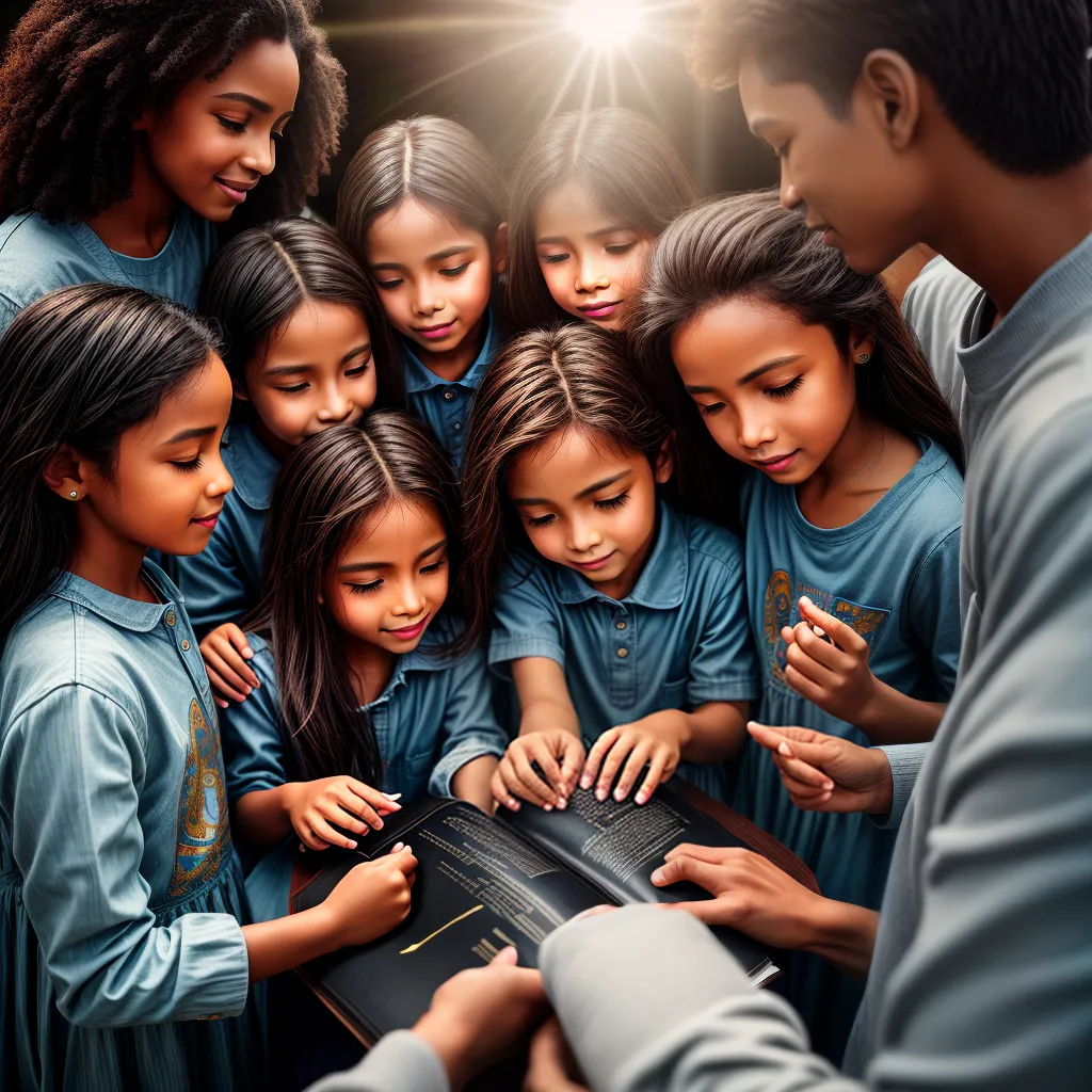 Fotos criancas oracao biblia luz fe