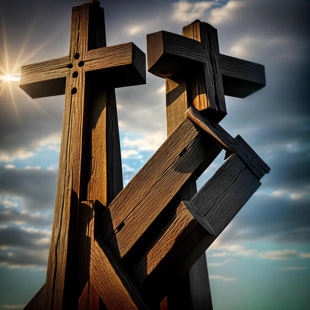 Como a Substituição Divina nos leva à Salvação Eterna 6 Fotos cruz libertacao raios luz salvacao