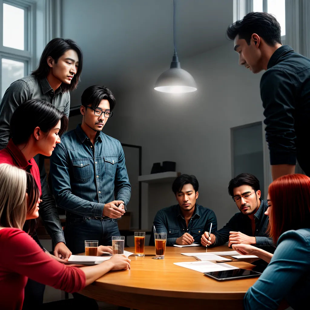 Fotos discussao lideranca grupo colaboracao