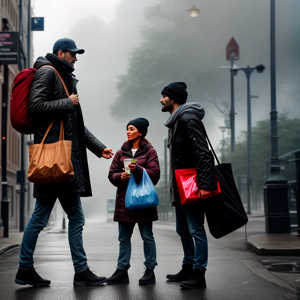 Fotos doacao alimento morador rua fe
