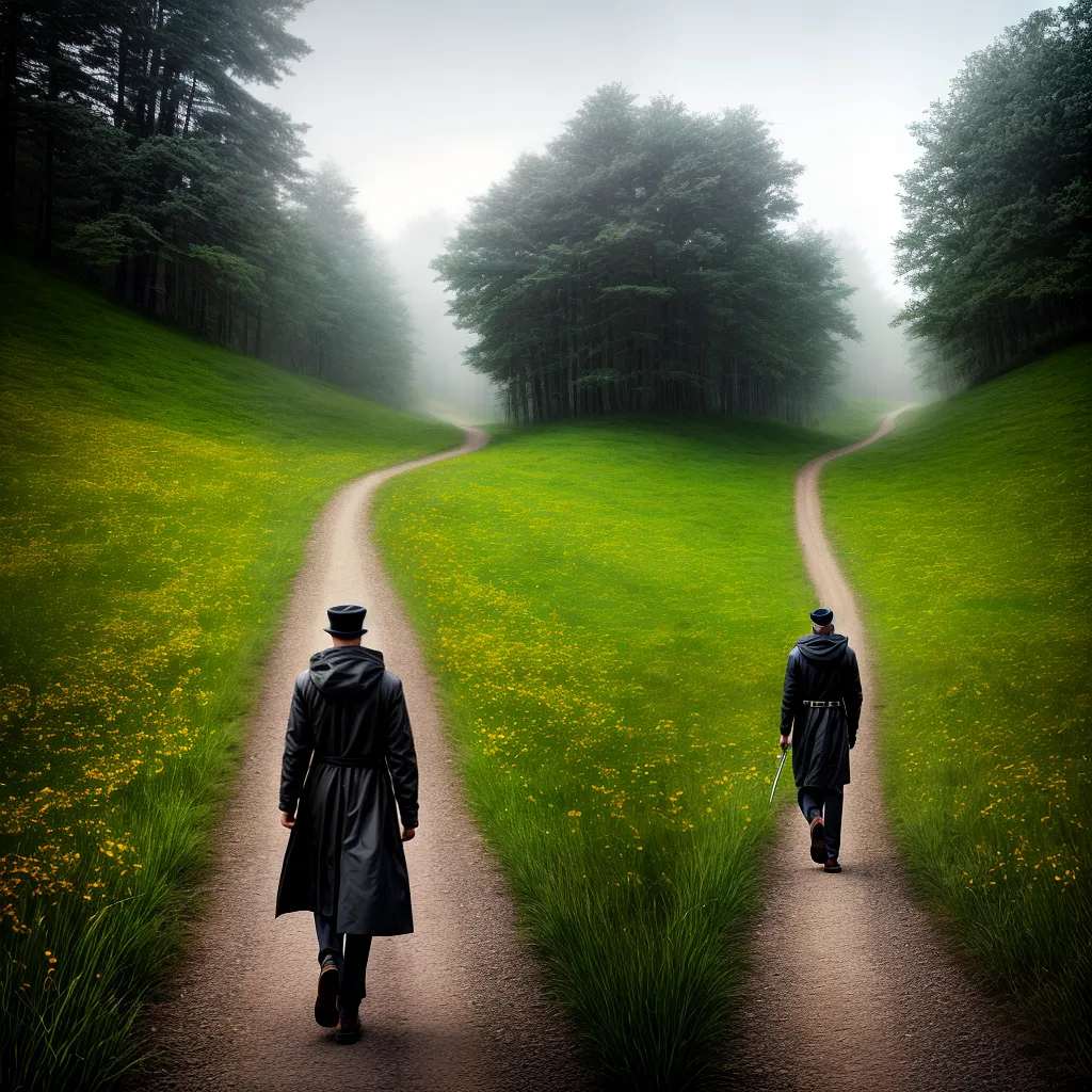 Fotos escolha caminho floresta prado