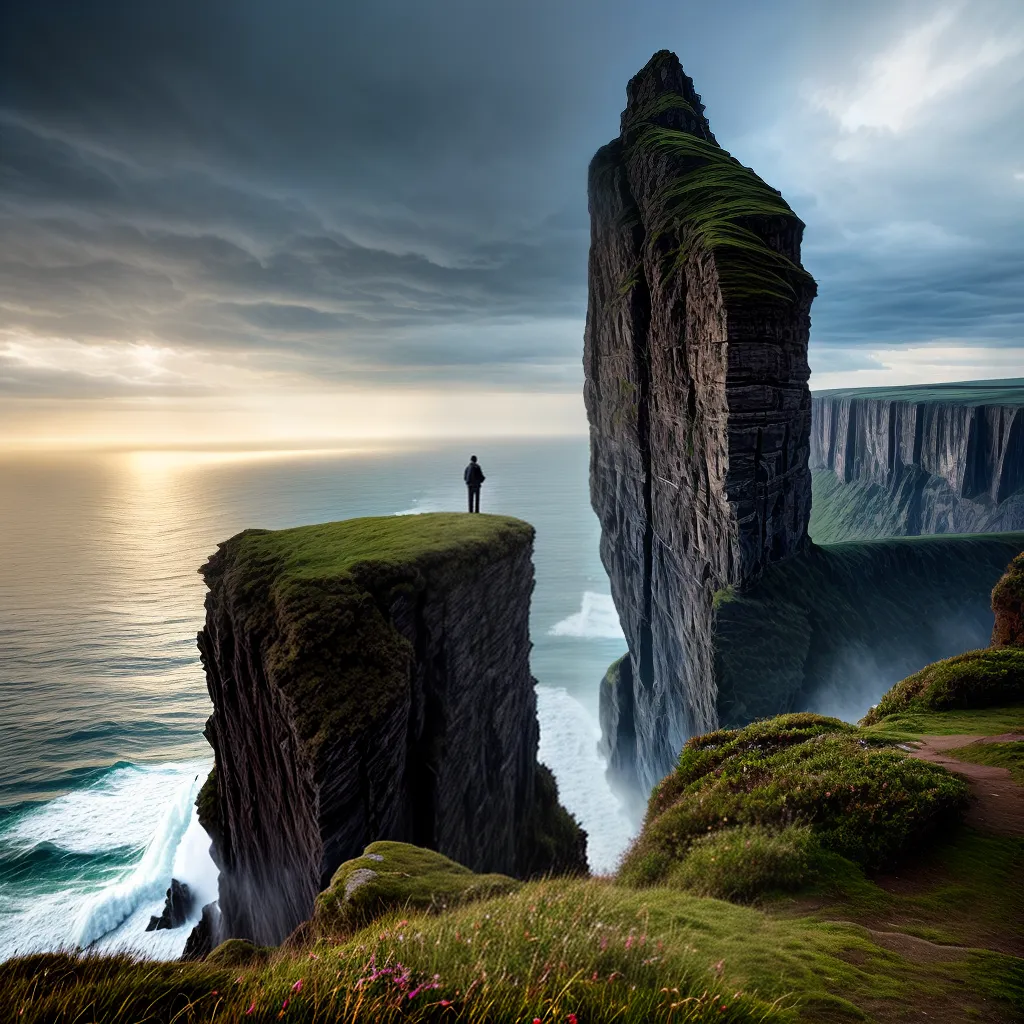 Fotos esperanca mar cliff luz divina