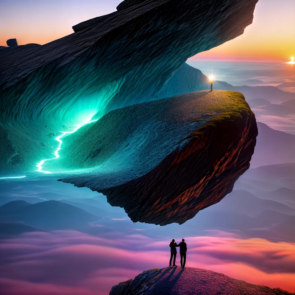 Fotos espiritualidade montanha amanhecer cores