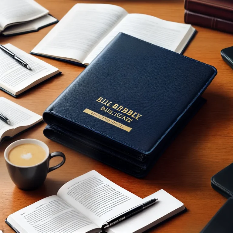 Organizando seu estudo bíblico com um fichário personalizado.