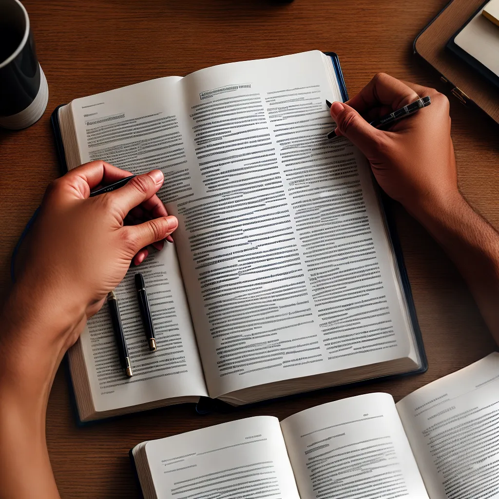 Como estudar a Bíblia sozinho? 7 Fotos estudo biblico reflexao notas highlighter