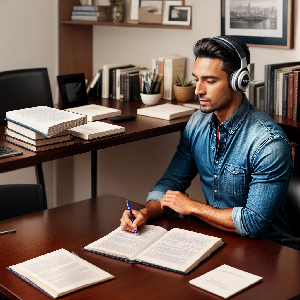 Fotos estudo livros notas foco trabalho