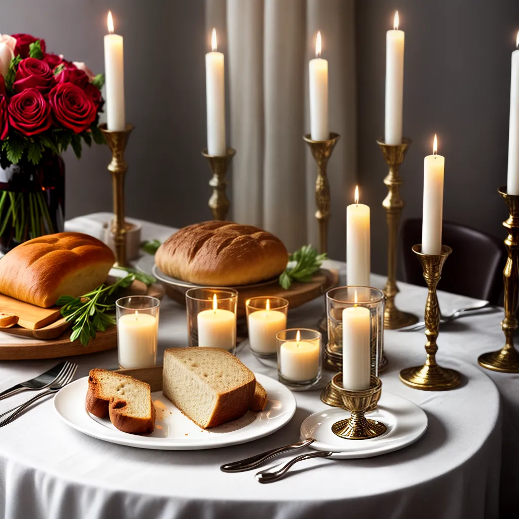 Por que a celebração da Eucaristia é uma prática essencial da fé cristã 6 Fotos eucaristia mesa pao vinho velas flores