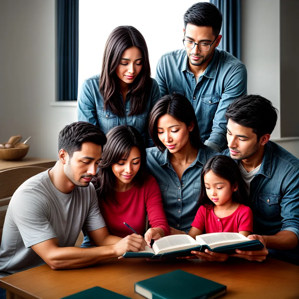 Como Ensinar Valores Cristãos aos Filhos 8 Fotos familia biblia ensinamentos amor 1