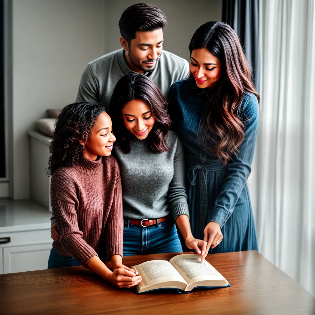 Como encorajar os fiéis a educar seus filhos na palavra de Deus. 7 Fotos familia biblia ensino alegria