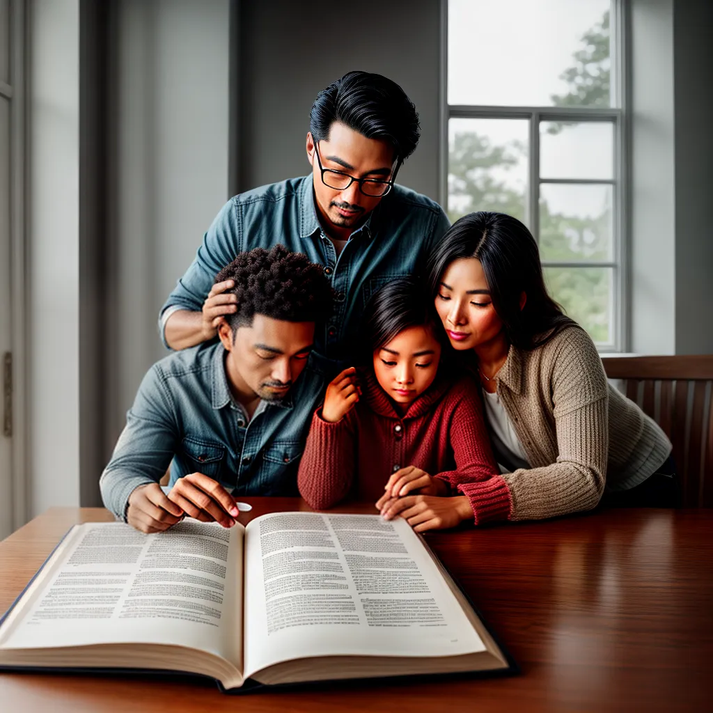 Como encorajar os fiéis a educar seus filhos na palavra de Deus. 8 Fotos familia biblia leitura geracao fe
