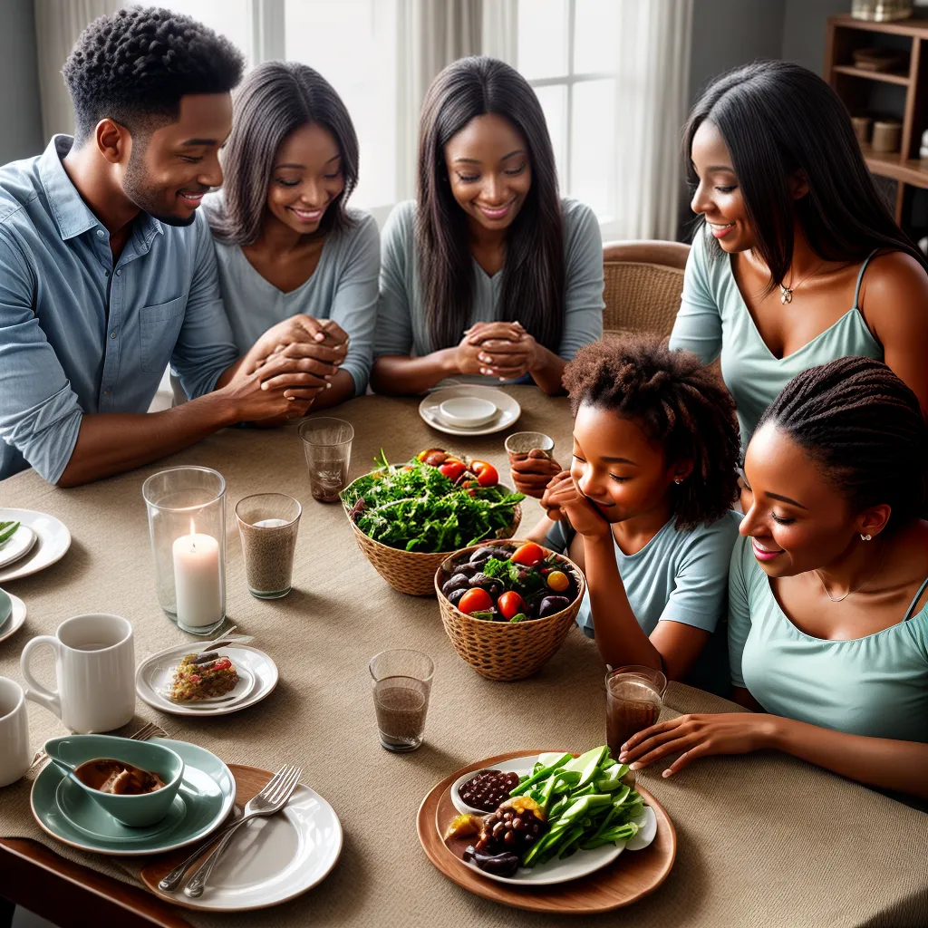 Fotos familia jantar amor cristao