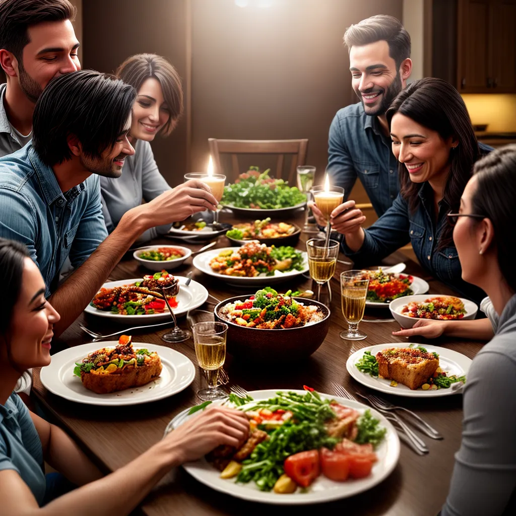 Por que a bondade é um valor fundamental na família cristã 7 Fotos familia jantar generosidade fe amor