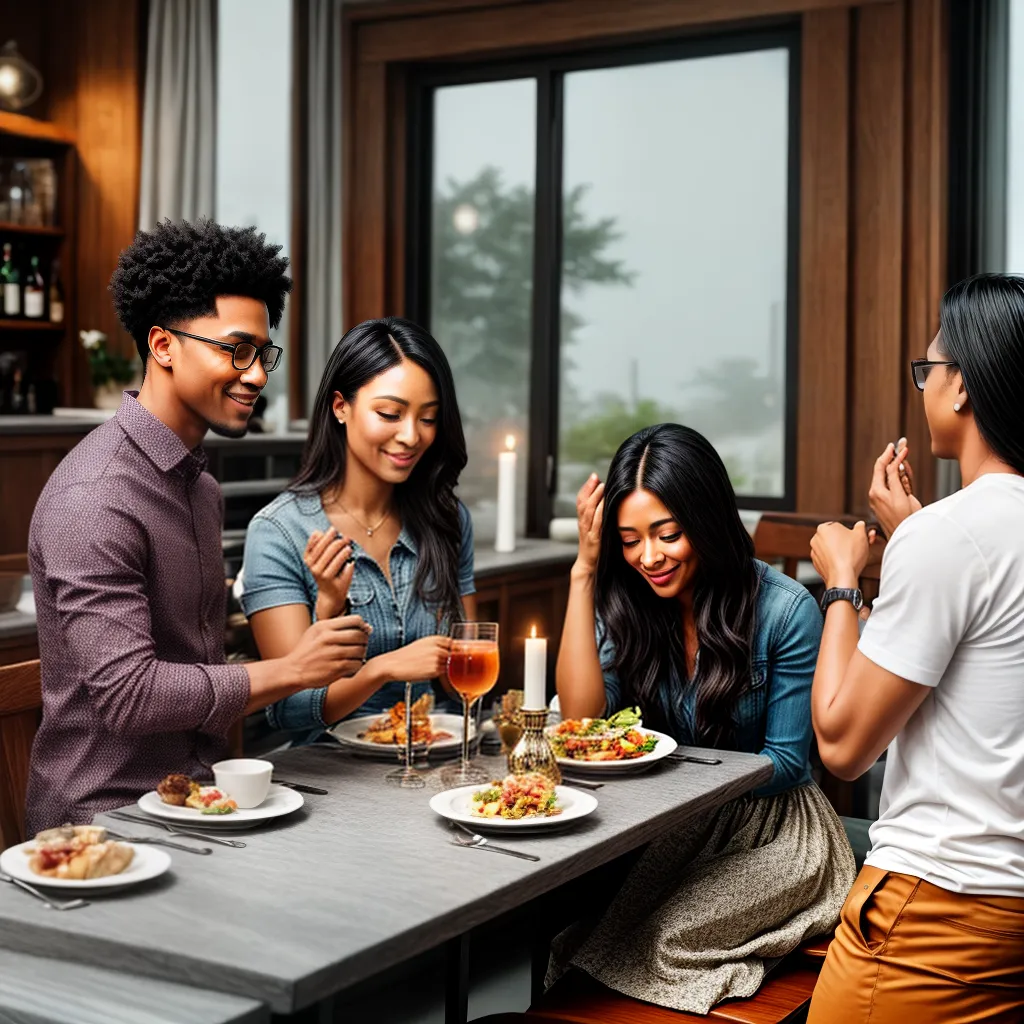 Fotos familia mesa ceia comunidade fe