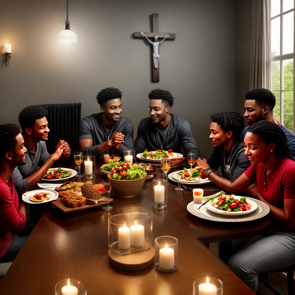 Como Fortalecer a União Familiar em Cristo 8 Fotos familia mesa jantar oracao cristo