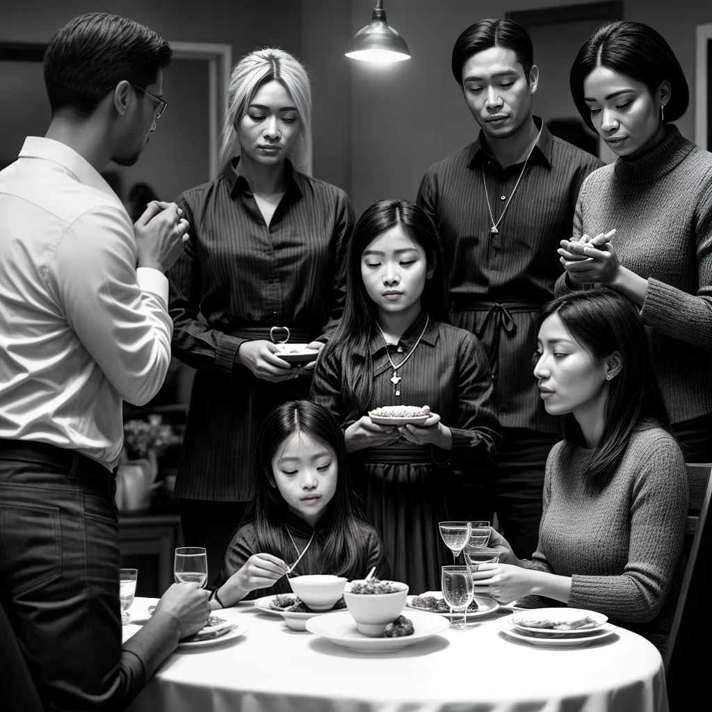 Tradição e costumes: como manter as raízes cristãs em tempos modernos 6 Fotos familia mesa prece tradicao