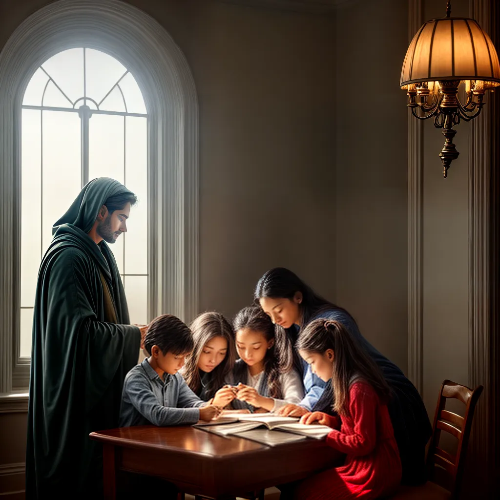 Como criar um lar santo através da adoração em família. 8 Fotos familia oracao biblia luz paz 1