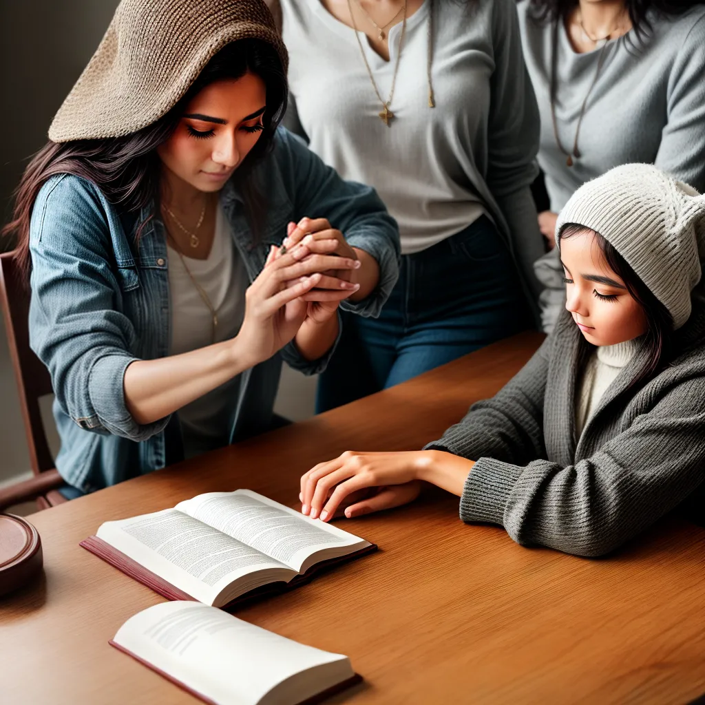Fotos familia oracao biblia reflexao paz