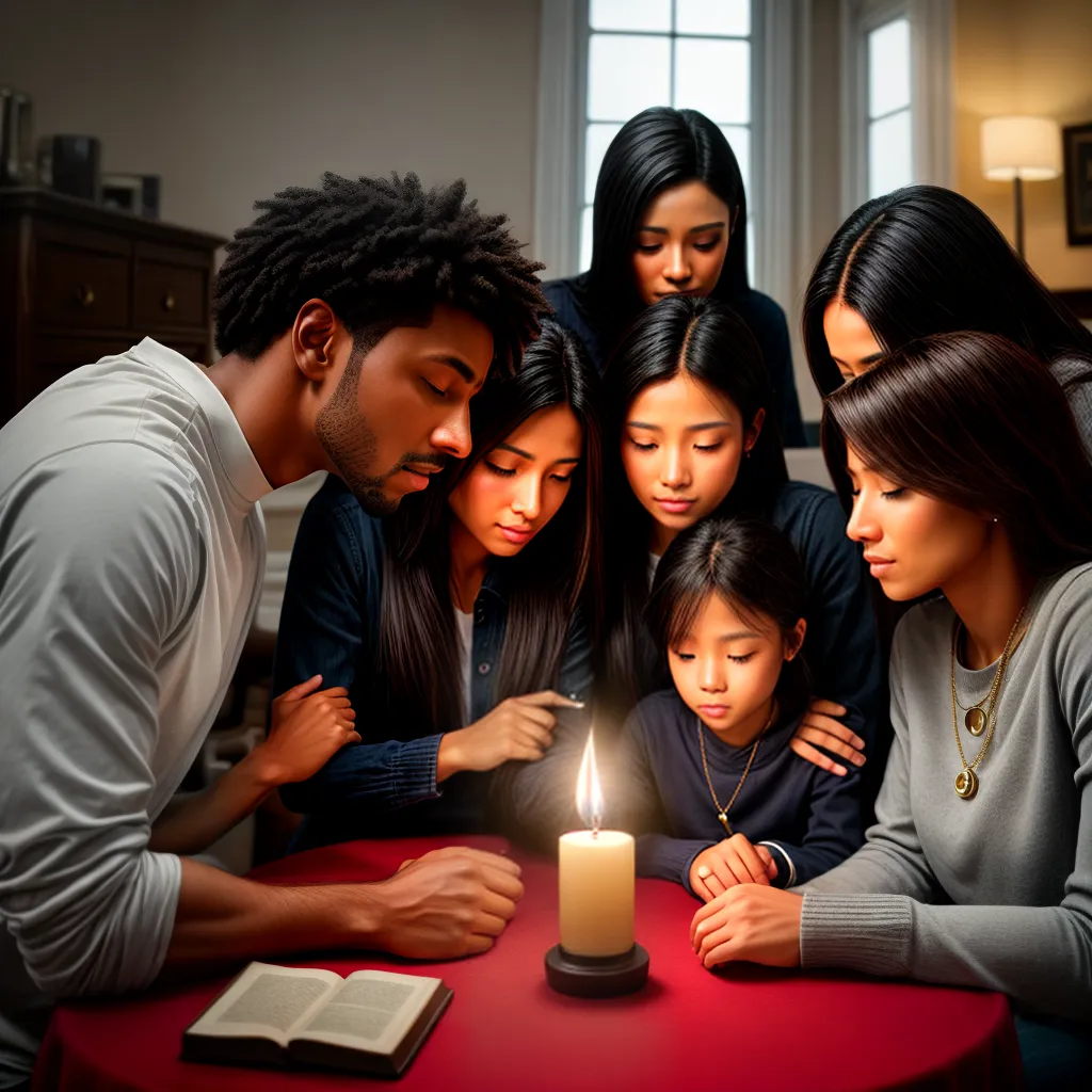 Como fortalecer a comunhão com Deus em família 8 Fotos familia oracao biblia vela 4