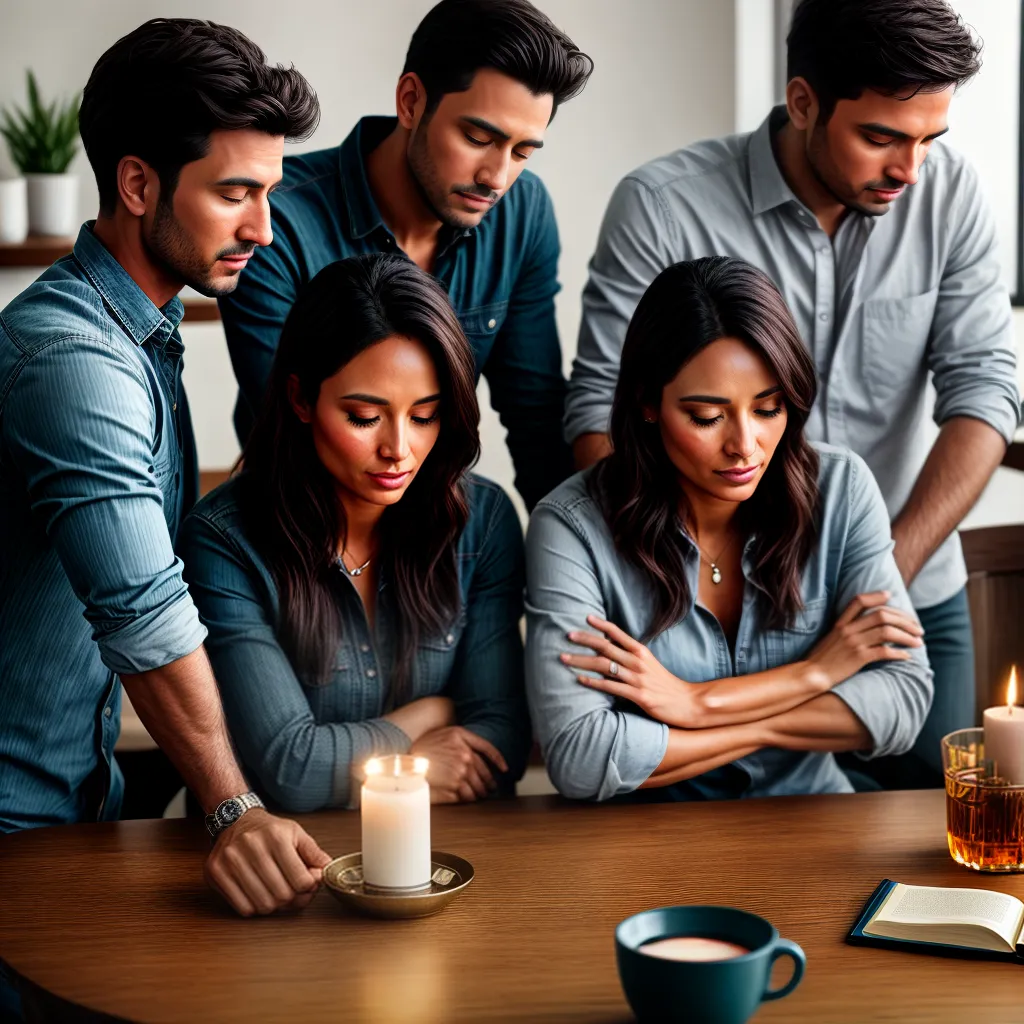 Fotos familia oracao biblia vela paz