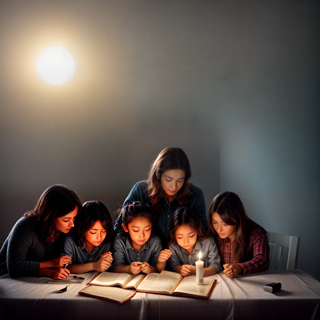 Como fortalecer sua família através da presença de Deus. 9 Fotos familia oracao biblia vela