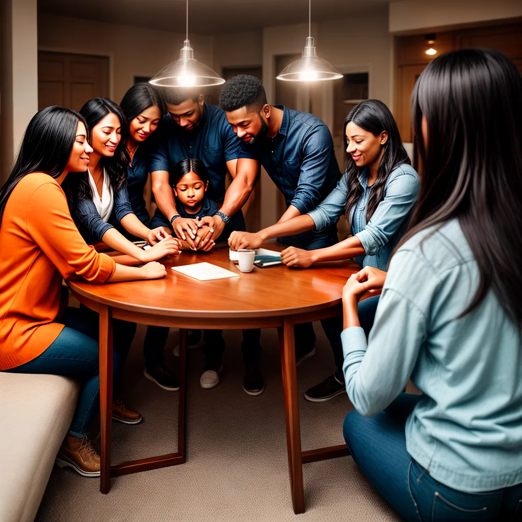 Fotos familia oracao crista espiritualidade