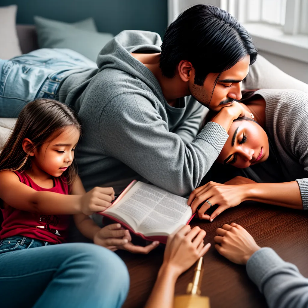 Fotos familia oracao fe biblia 2