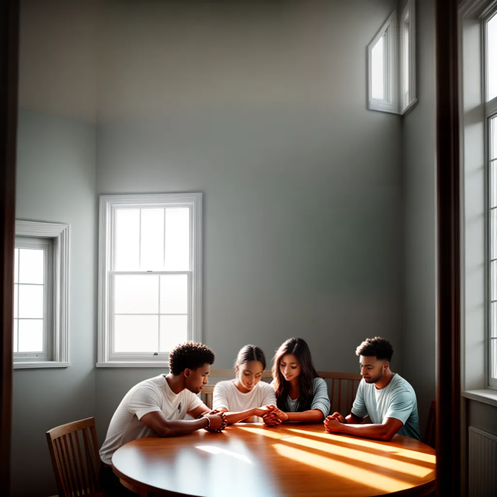 Oração em Família: Como Fortalecer a Fé em Jesus 7 Fotos familia oracao luz sol