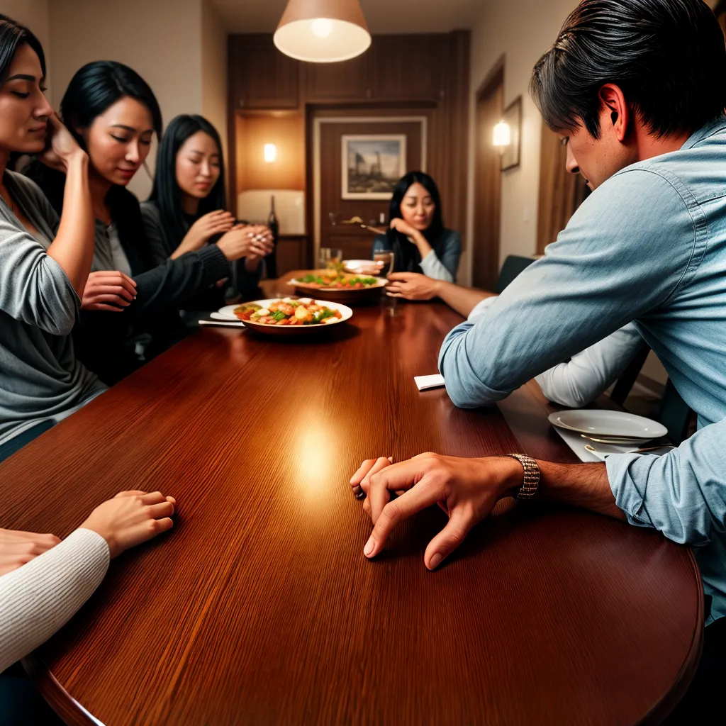 Tradição e costumes: como manter as raízes cristãs em tempos modernos 9 Fotos familia oracao mesa cristianismo