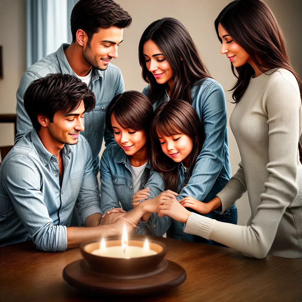 Como cultivar a paz e o amor na família cristã 9 Fotos familia oracao vela amor fe