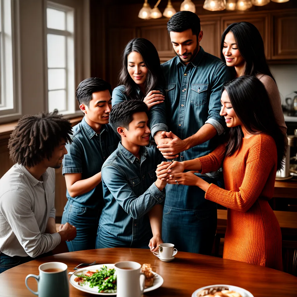A importância da dedicação à família na criação dos filhos cristãos 8 Fotos familia orando juntos fe amor