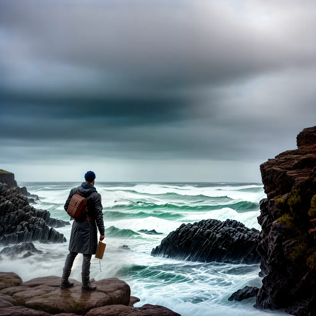 Fotos fe cliff mar biblia determinacao