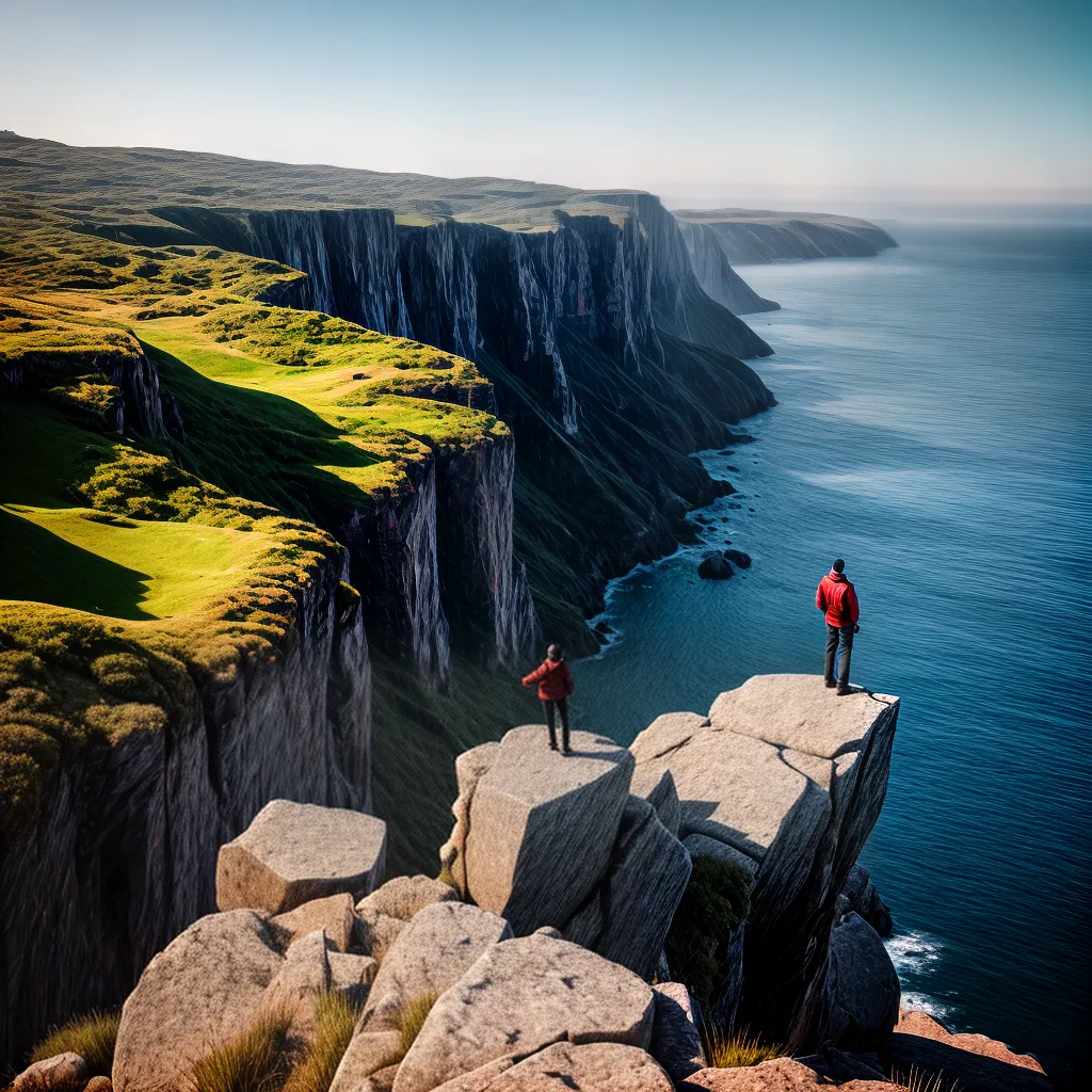 Fotos fe por do sol mar cliff