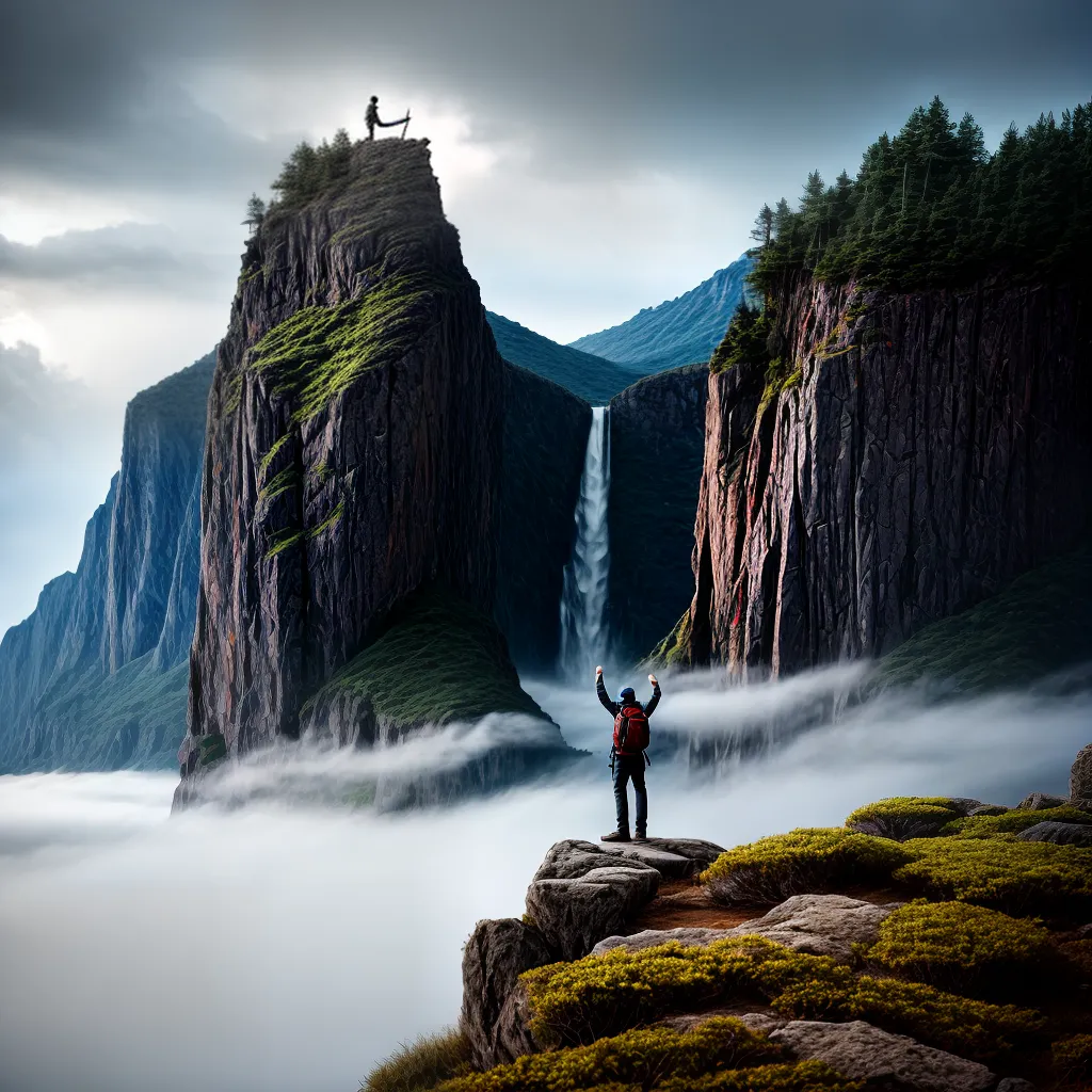 Perseverança Cristã: Como Manter a Fé Forte em Tempos Difíceis. 7 Fotos fe superacao desafios penhasco ceu