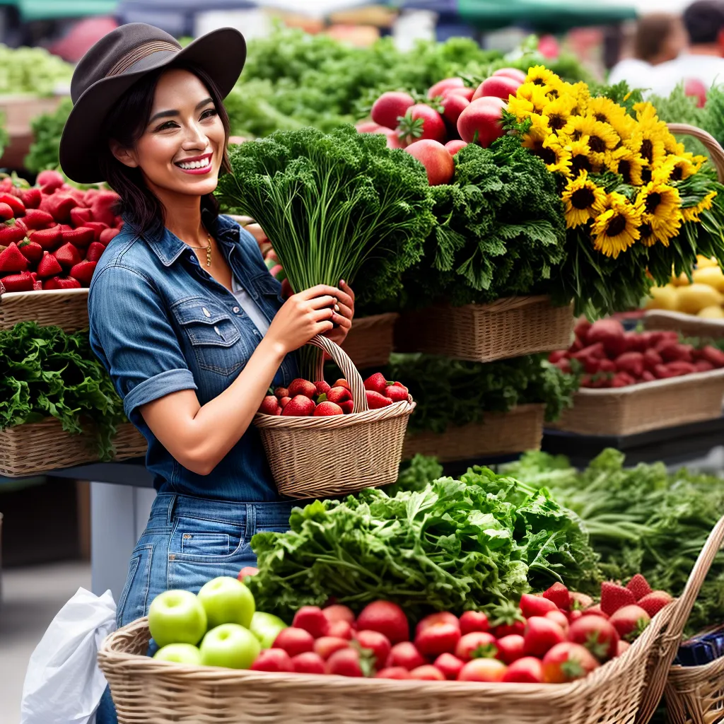 Fotos feira organica sustentabilidade frutas criancas