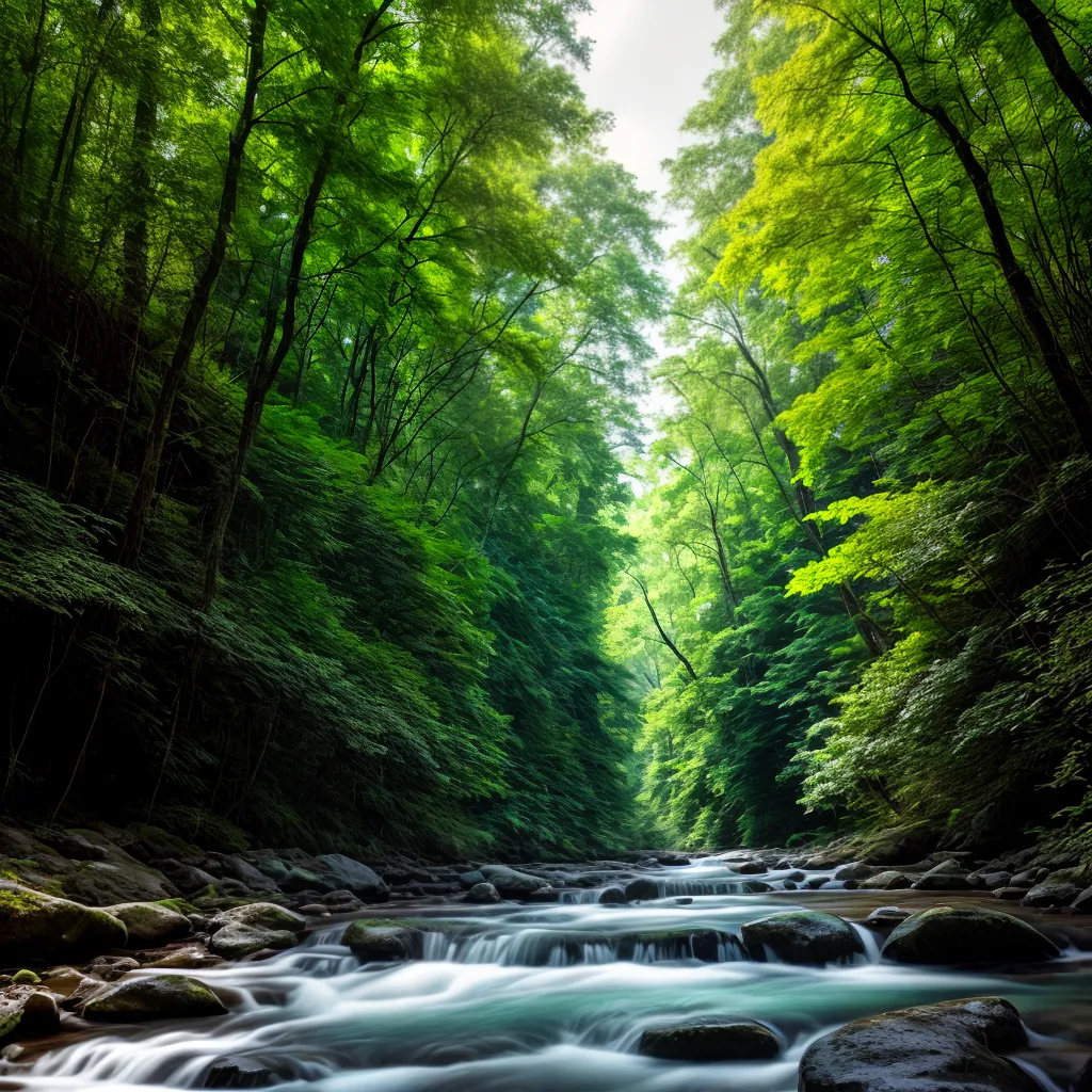 Fotos floresta verde rio animais natureza