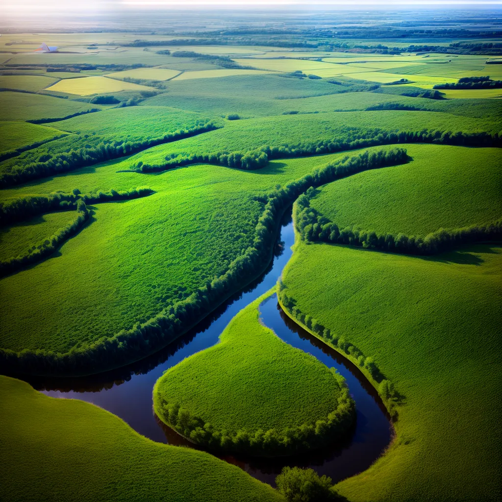 Preservação da natureza: a importância da biodiversidade e da energia renovável 8 Fotos floresta verde sol turbina sustentavel