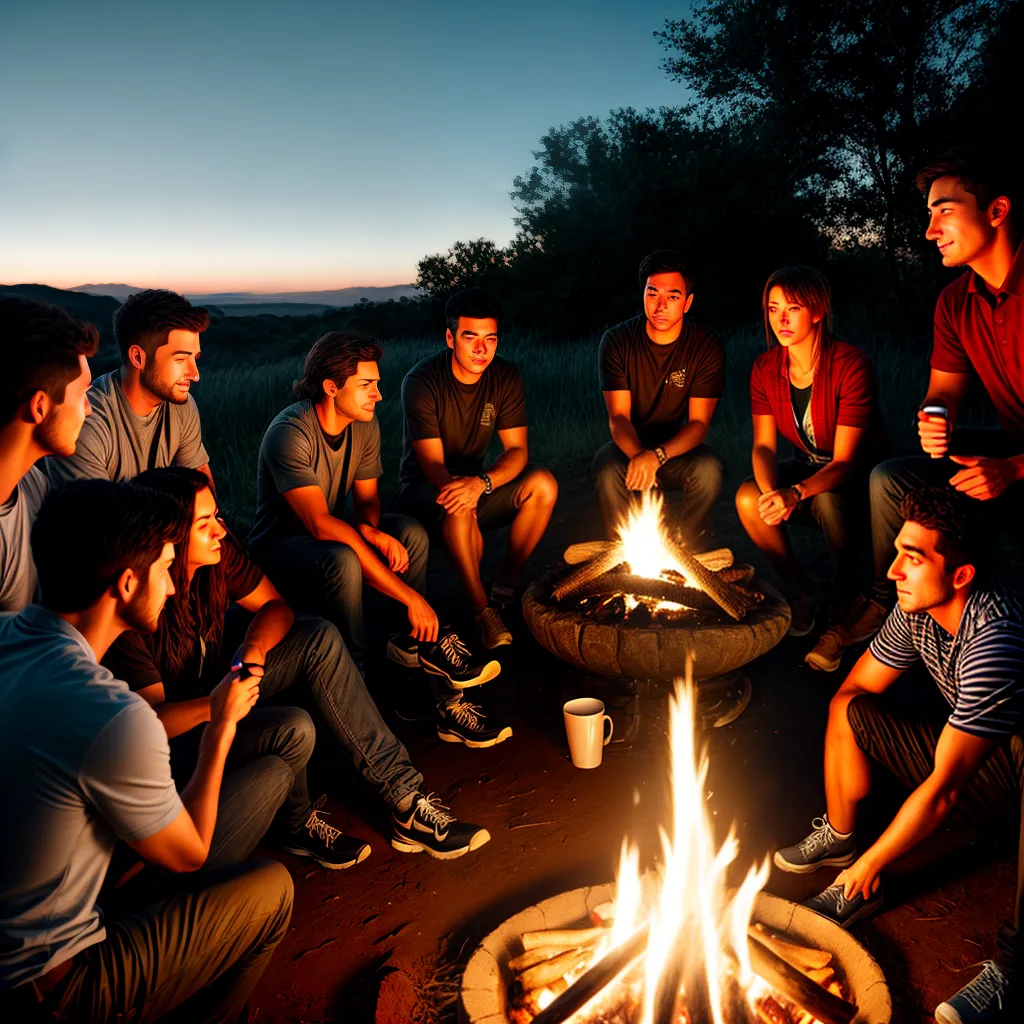 Largue o medo e comece a evangelizar os jovens. 8 Fotos fogueira comunidade fe ouvindo