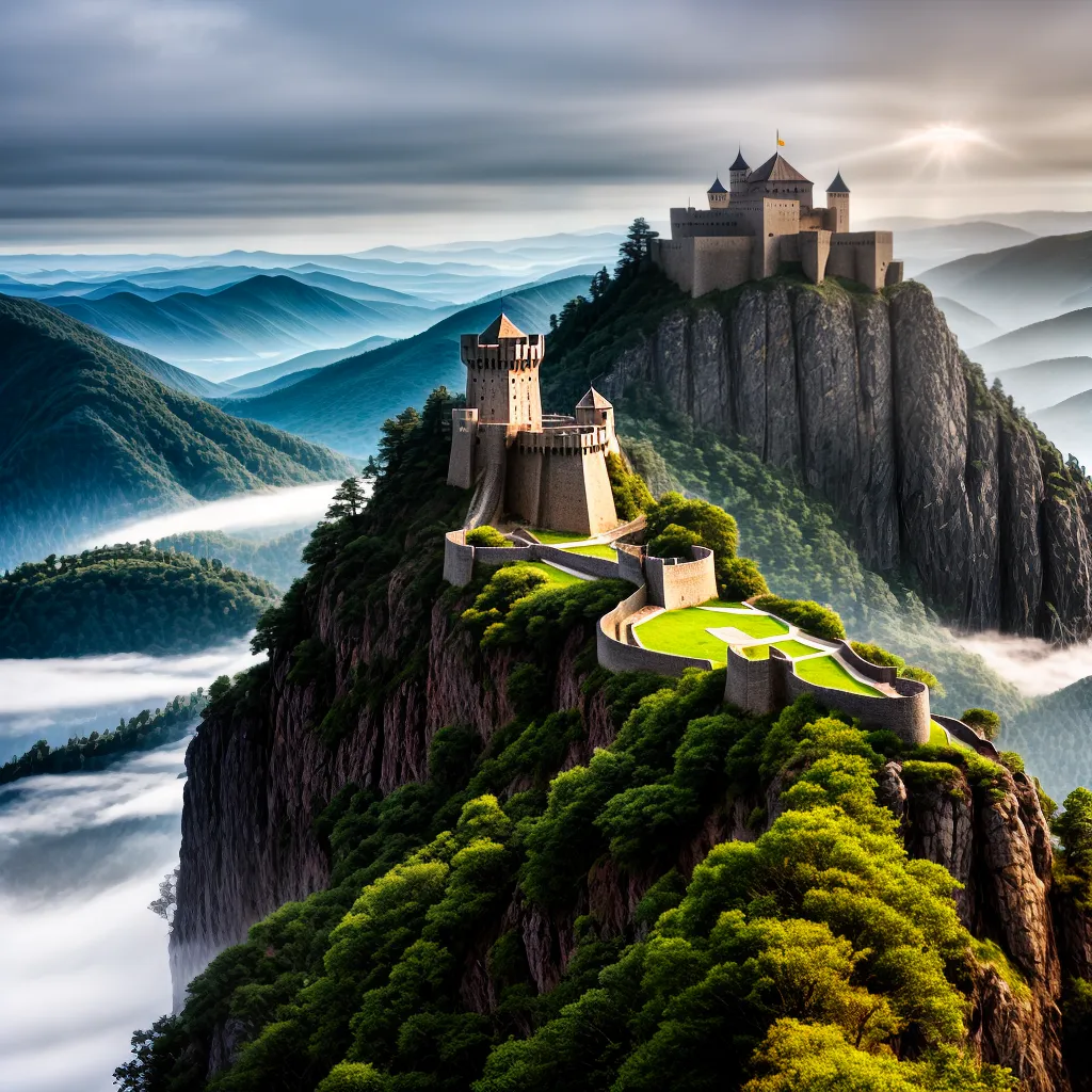 Descubra como a Fortaleza de Deus pode Purificar sua Vida. 7 Fotos fortaleza medieval montanha sol